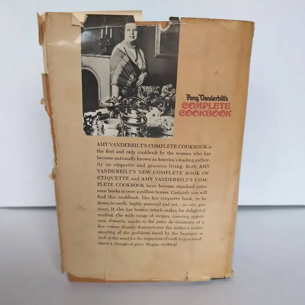 Vintage‎ Amy Vanderbilt's Complete Cookbook 1961 Andy Warhol Drawings Acme